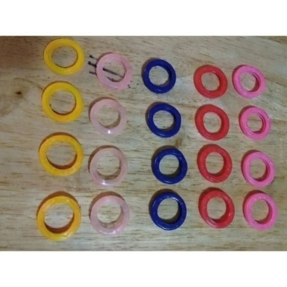 KEY COVERS-20 ASSORTED COLORS-RUBBER-NEW-LOT